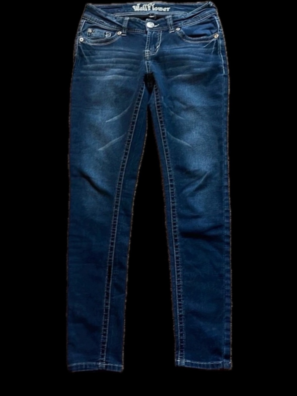 WallFlower Stretch Denim Cozy Skinny Jeans Jeggings sz 3 Natural Rise